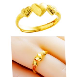 🔥ส่งจากไทย แหวนทอง24k ใส่ได้ทุก size ปรับระดับเองได้