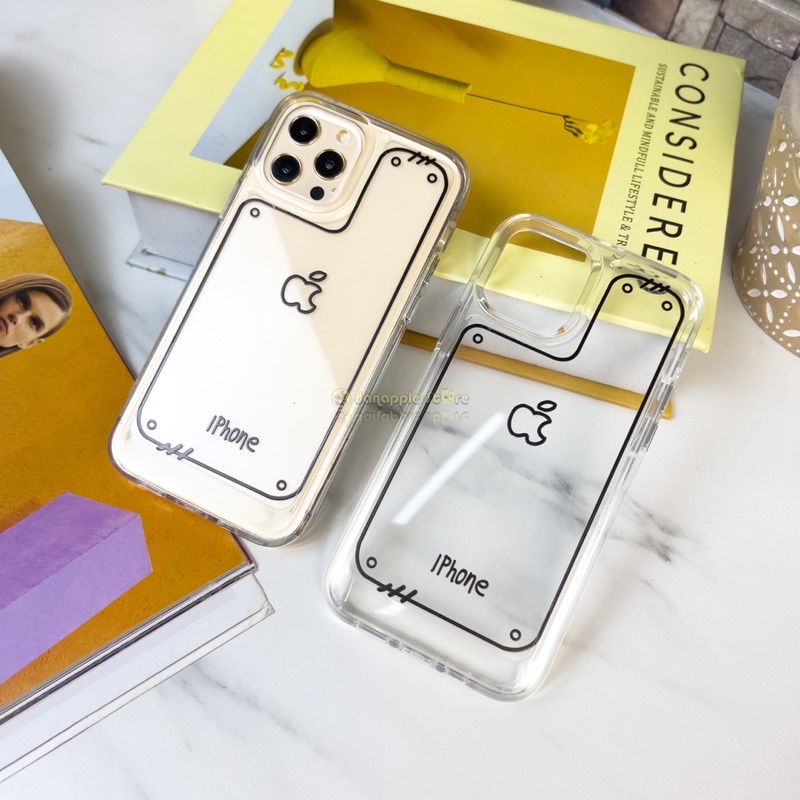PC CLEAR DRAW APPLE CASE IPH X-13 PRO MAX