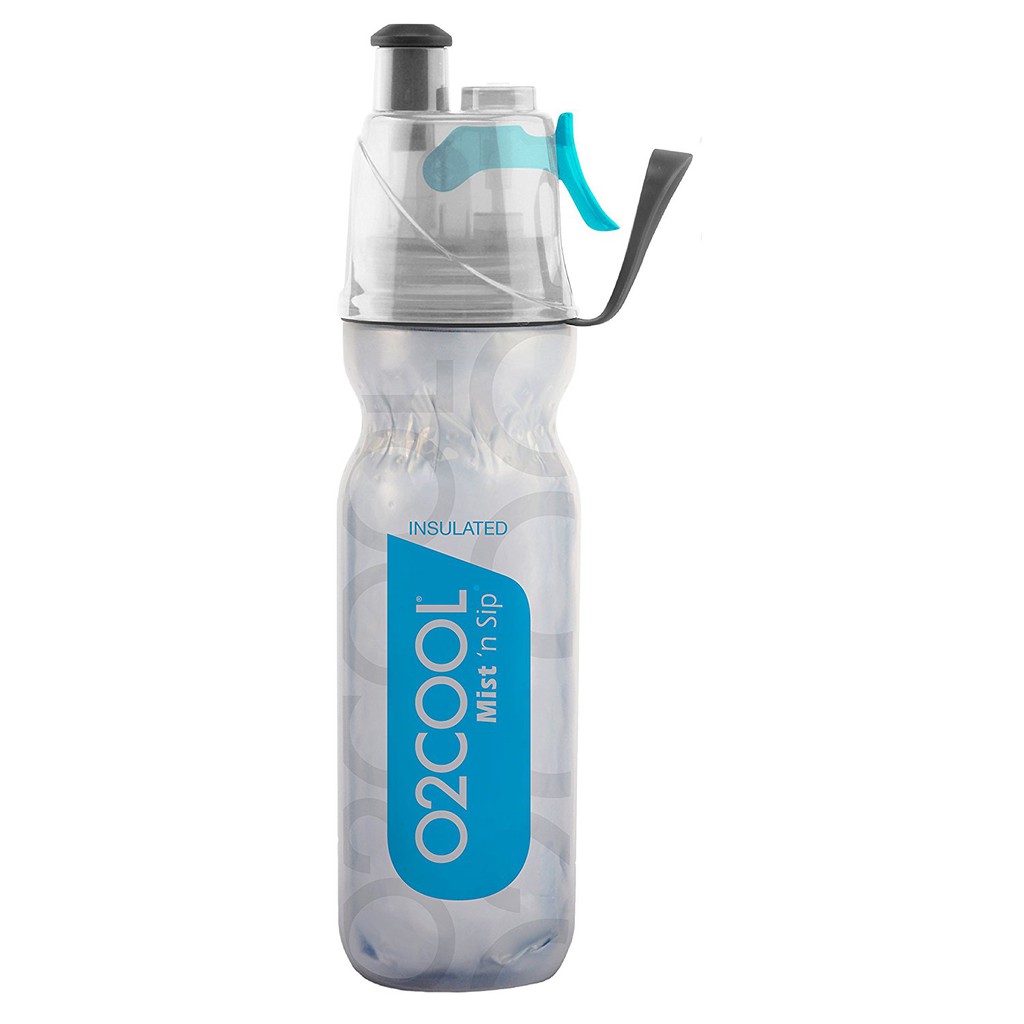O2COOL ArcticSqueeze Insulated Mist N Sip Squeeze Bottle 20 oz. สีฟ้า