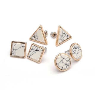Marbel earrings ต่างหูหินอ่อน