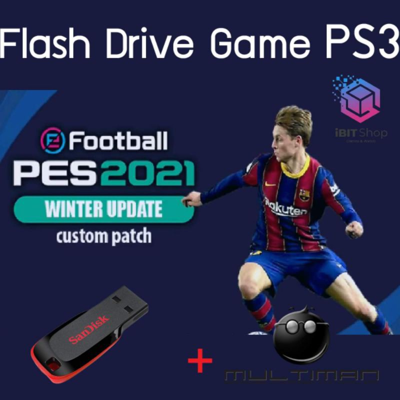 USB Game PS3 PES2021 สำหรับเครื่องแปลง Multiman
