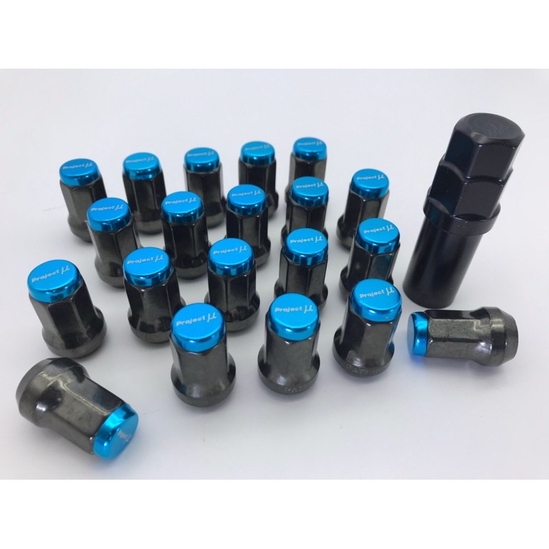 น็อตล้อรถ น็แตล้อแต่ง น็อตล้อเหล็ก project m สีแดง เกลียว 1.5