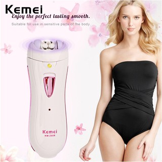 ✅สินค้าพร้อมส่ง ✅มีเก็บเงินปลายทาง ✅Kemei RECHARGEABLE LADY EPILATOR เครื่องถอนขนไฟฟ้า รุ่น KM-290R