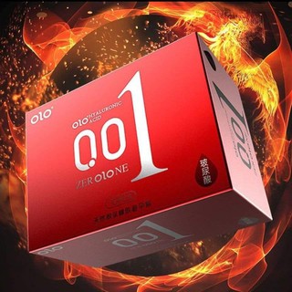 ถุงยางอนามัย OLO แบบธรรมชาติ บาง 0.01 มม. 10 ชิ้น / 1 กล่อง CONDOM OLO 0.01 MM. SIZE 52 MM.