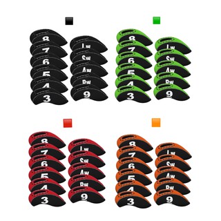 CM 9 PCS Golf Iron Head covers ไม่มี AW,LW