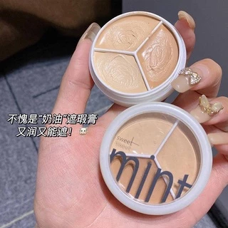 N180 SWEET MINTคอนซีลเลอร์เฉดดิ้ง เนื้อครีม พาเลท 3 โทนสี ปกปิดทุกร่องรอย ติดทนนานตลอดวัน
