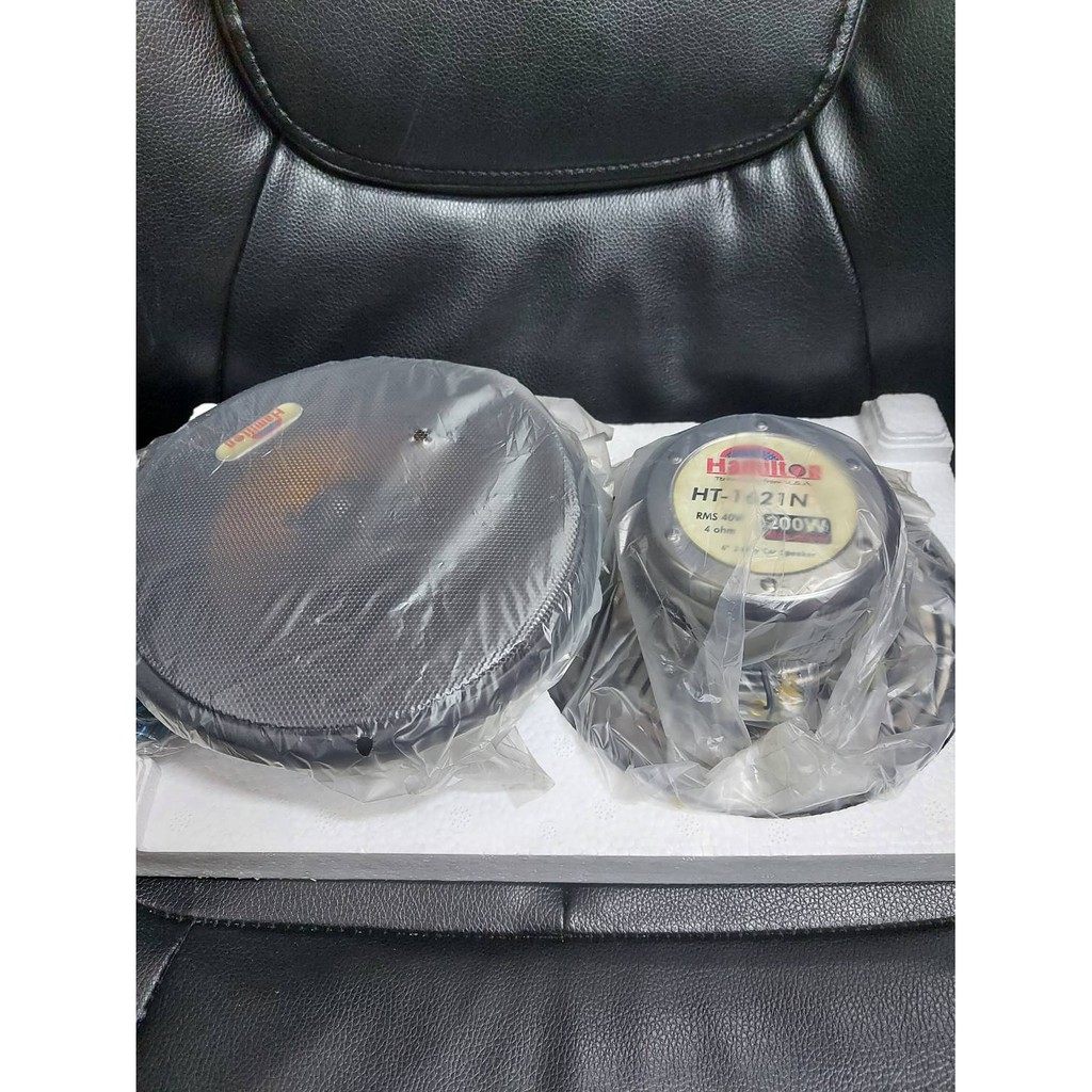 ลำโพง 6" Hamilton HT-1621N 2ทาง 200W พร้อมฝาครอบลำโพง เทคโนโลยี USA เสียงดี ใส ของน่าใช้ในราคาจัดโปร