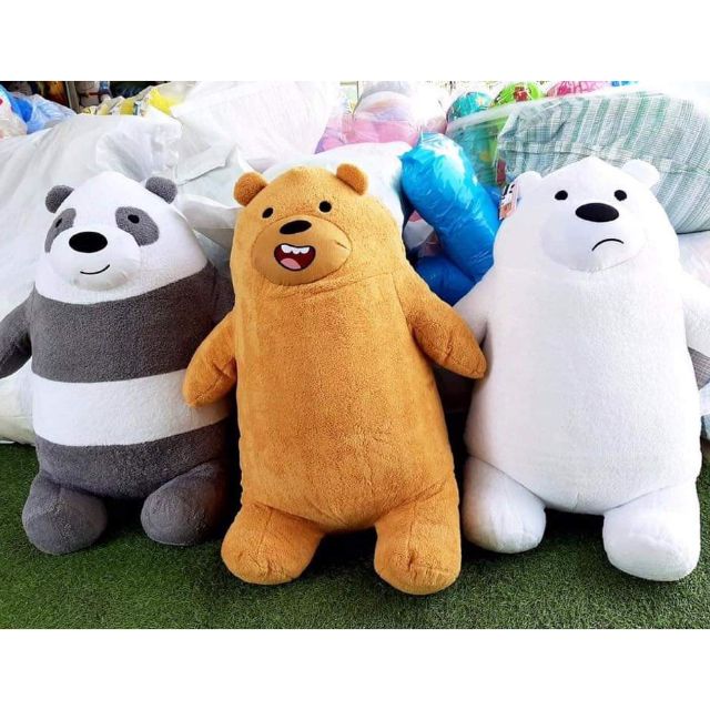 ตุ๊กตา we bear bear  วีแบร์แบร์  ขนาด 110ซม. นุ่มเด้ง