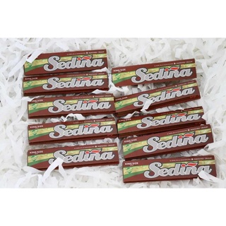 แพ็ค 10 ชิ้น x กระดาษโรล กระดาษมวน SEDINA BROWN KSS 110MM King size slim