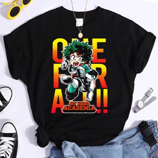 T-shirt  Gildan เสื้อยืดแขนสั้น ผ้าฝ้าย 100% พิมพ์ลายอนิเมะ My Hero Academia Midoriya Izuku สําหรับผู้ชายS-5XL