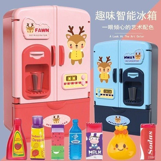 ของเล่นเด็ก. เด็กเล่นบ้านของเล่นสนุกตู้เย็นจำลองการศึกษาเตาไฟฟ้าเตาแก๊สไมโครเวฟเตาอบครัวชุดของเล่น