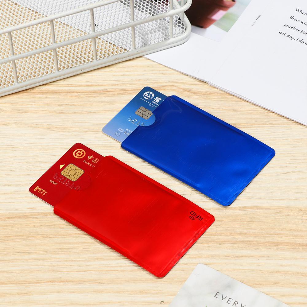 Kugigi 5 ชิ้น Rfid ที่ใส่บัตรเครดิต บัตรเครดิต ธนาคาร บล็อกความปลอดภัย