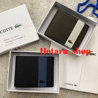 LACOSTE SHORT WALLET กระเป๋าสตางค์แบบพับ 2 ตอน