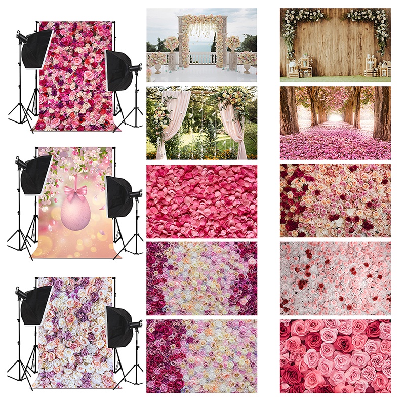 【พร้อมส่ง】พร็อพพื้นหลัง รูปดอกไม้ คุณภาพสูง สําหรับถ่ายรูป วันแม่ วันวาเลนไทน์ งานแต่งงาน เจ้าสาว งานเลี้ยงวันเกิด
