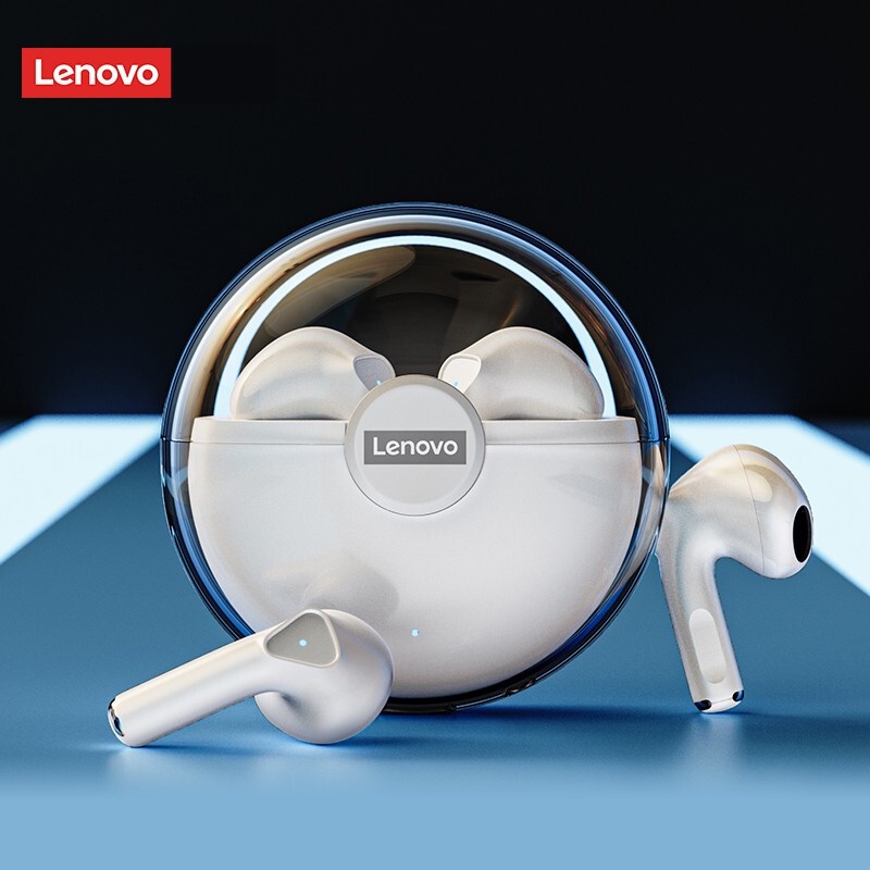 Lenovo LP80 TWS หูฟังบลูทูธไร้สาย 3D สเตอริโอเบส พร้อมไมโครโฟน - airpod ...
