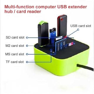 chuyi ช่องเสียบการ์ด usb 2 . 0 all - in - one hub มัลติฟังก์ชั่นสําหรับเครื่องคอมพิวเตอร์แล็ปท็อป