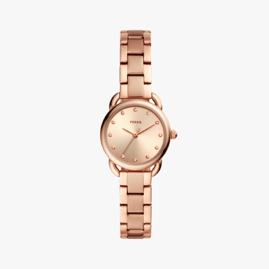 Fossil นาฬิกาข้อมือผู้หญิง Fossil Tailor Mini Stainless Steel Watch Rose Gold รุ่น ES4497