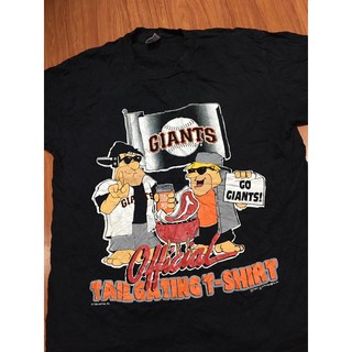 tshirtเสื้อยืดคอกลมฤดูร้อนเสื้อยืดการ์ตูนมือสอง VINTAGE 1994 GIANTS THE FLINTSTONES Size L มือ2Sto4XL