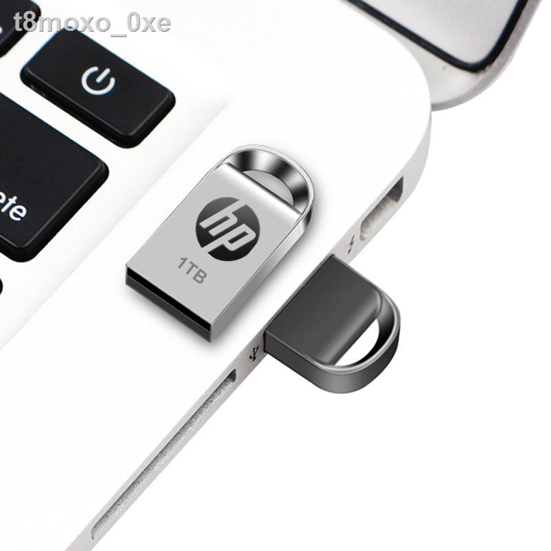 แฟลชไดรฟ์ HP Metal USB Flash Drive 256GB/512GB mini thumbdrive Pendrive 1TB/2TB Flash Memory Stick waterproof Pen Drive #6