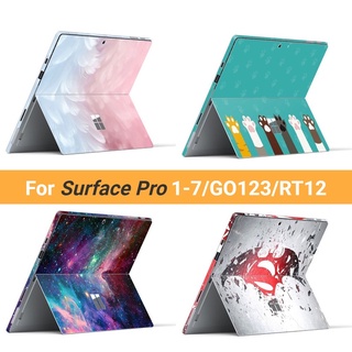 สติกเกอร์ ผิวด้าน ลายการ์ตูนน่ารัก สําหรับ Microsoft Surface Pro 1 2 3 4 5 6 7 Go 3 2 1 RT 1 2 Surface 3