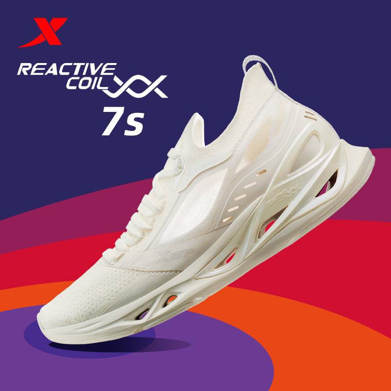 Xtep Reactive Coil 7s รองเท้าวิ่งผู้หญิง รองเท้าผ้าใบ ตาข่ายระบายอากาศ ลําลองแฟชั่น เหมาะกับการวิ่งเล่นกีฬา 241g