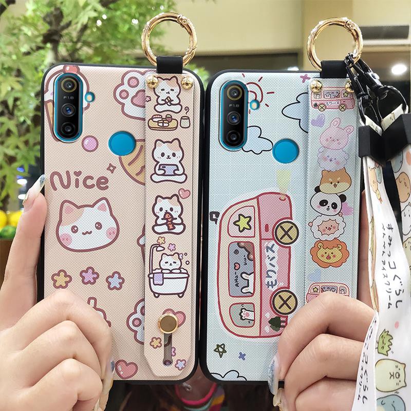 เคสโทรศัพท์ซิลิโคนสีดํากันน้ําสําหรับ Oppo Realme C3