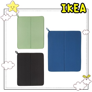 🌈รับหิ้วสินค้า IKEA🌈 นีเควอลิด แผ่นรองคว่ำจาน ผ้าโพลีเอสเตอร์ สีน้ำเงิน สีเทาเข้ม สีเขียว 44x36 ซม.