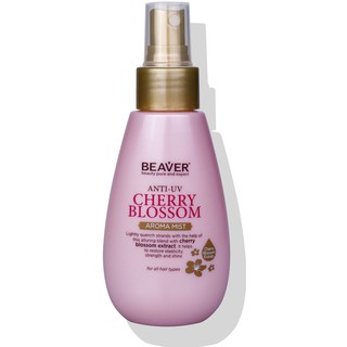 ฺBeaver Anti UV cherry blossom aroma mist 100ml สเปรย์อาหารผมชนิดอโรม่า มีกลิ่นหอม บำรุงพร้อมเพิ่มความหอม ดับกลิ่นเหม็นบ