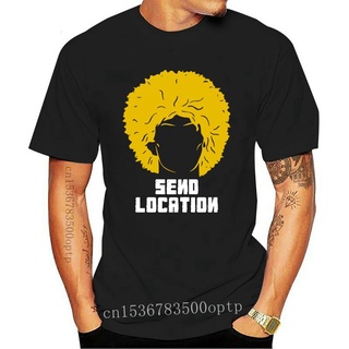 คอตต้อนคอกลมเสื้อยืดลําลอง ลาย Nurmagomedov Send Location สีดํา กรมท่า เข้ากับทุกการแต่งกาย สําหรับผู้ชาย 525259S-5XL