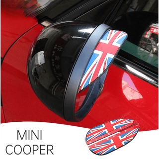 MINI COOPER LOGO rearview mirror rain eyebrow COUNTRYMAN JCW CLUBMAN F54 F55 F56 F57 F58 F60 R55 R57 R58 R60 car reversing mirror rain cover