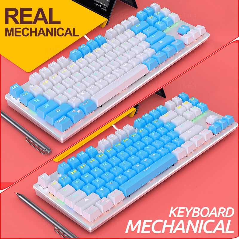 Pink Fashion Girl Cute Backlight Backlit Gaming Keyboard True ...