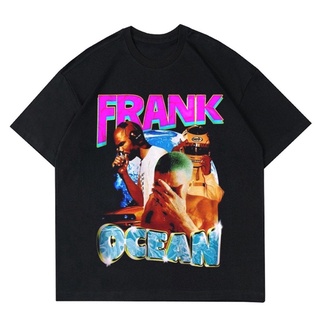 เสื้อยืดสีขาวเสื้อยืด ลายมหาสมุทร สไตล์วินเทจ | เสื้อยืด ลาย Rap TEE FRANK OCEAN | เสื้อผ้าผู้ชาย ขนาดใหญ่ สีดํา ทะเลS-4