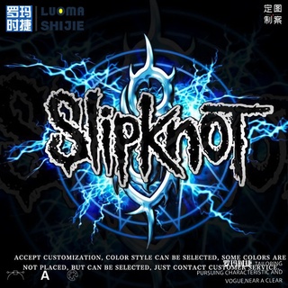 เสื้อยืดผู้ชาย เสื้อยืดชายแขนสั้นแบรนด์ super fire heavy metal rock Slipknot slipknot band เสื้อยืดชาย ins แนวโน้มป่า S-