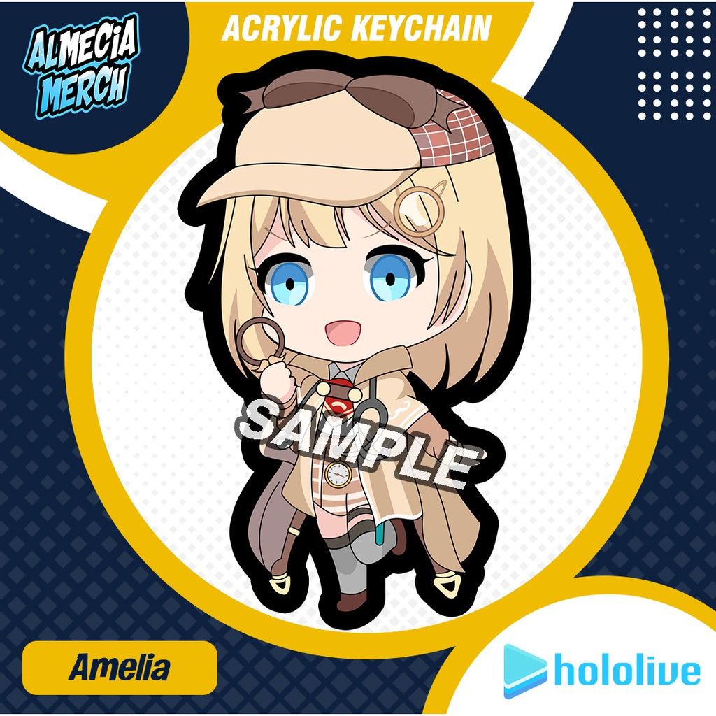 Gantungan Hololive Watson Amelia พวงกุญแจ / พวงกุญแจ Vtuber Amelia / Ganci Hololive EN
