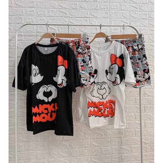 💕🧸🔥Mickey 🔥 เซตเสื้อ+กางเกงขาสั้น