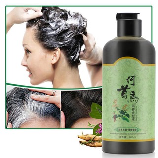 #121 Herbal Anti Grey Hair Removal Repair Anti White Hair Shampoo &amp; Treatment Of Black Brunette Moisturizing Black Hair