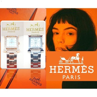 (พร้อมกล่อง)Hermes paris นาฬิกาข้อมือผู้หญิง นาฬิกาผู้หญิง สายเหล็ก นาฬิกาผู้หญิง นาฬิกาแบรนเนม นาฬิกาHermes RC881