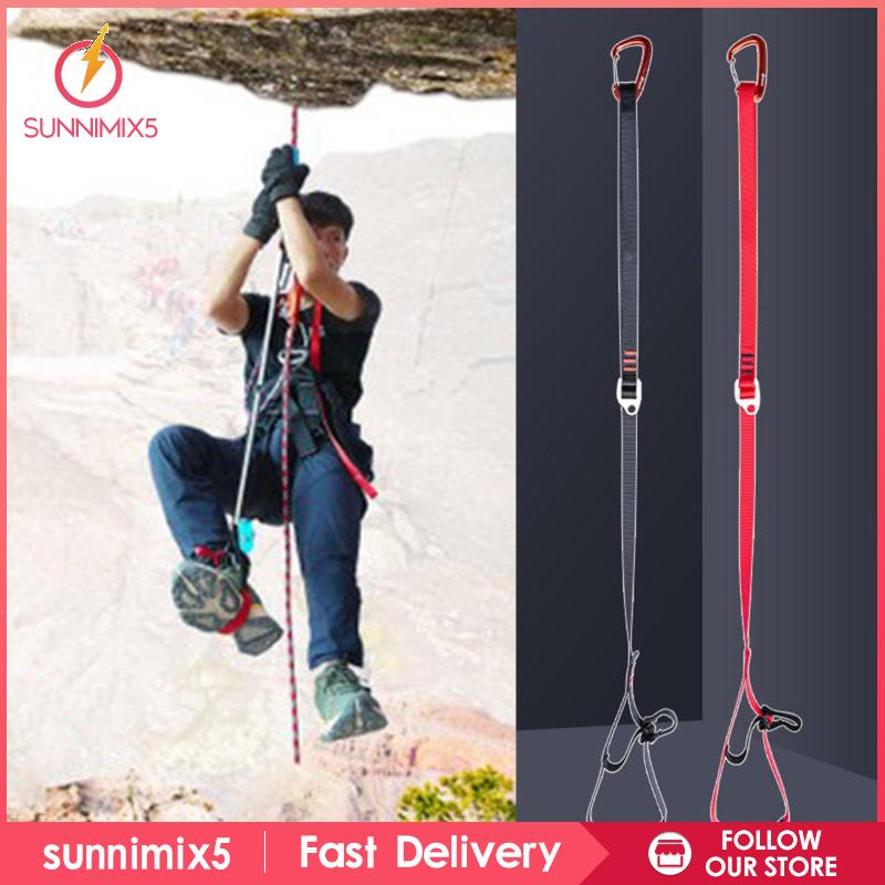 Strong Climbing Foot Ascender Foot Riser Loop bing Carabiner Harness