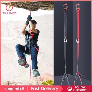 Strong Climbing Foot Ascender Foot Riser Loop Webbing Carabiner Harness