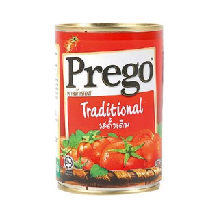 Prego พรีโก้ พาสต้า ซอสมะเขือเทศ รสดั้งเดิม เทรดดิชั่นแนล ขนาด 300กรัม Traditional Original