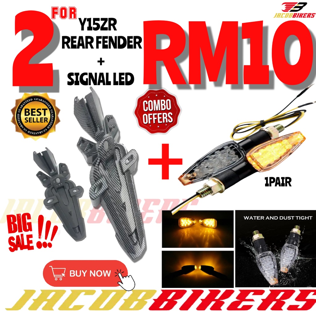 COMBO SET YAMAHA Y15ZR Y15 REAR FENDER EKOR + ไฟ LED เข้าสู่ระบบ
