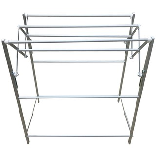 ราวพาดผ้าพับได้อะลูมิเนียม PLIM 9 เส้น TOWEL RACK ALUMINIUM FOLDABLE 9BAR PLIM