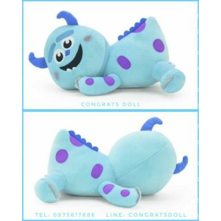 (ลิขสิทธิ์แท้ ส่งฟรี) 8 นิ้ว ซัลลี่ Sulley มอนสเตอร์ อิงค์ Monsters Inc Sully นอนตะแคง ตุ๊กตา