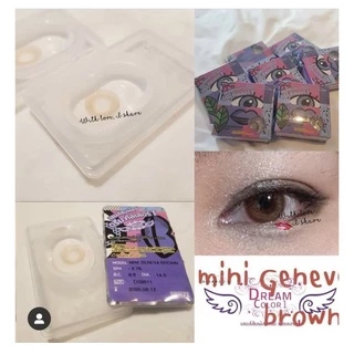 คอนแทคเลนส์ รุ่น Mini genvea brown (Dreamcolor) มีค่าสายตาตั้งแต่ 0.00-5.00 [กรอกโค้ด UVAEAPK ลด 40.-]
