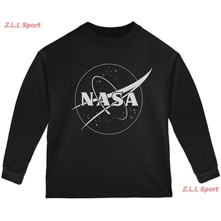 เสื้อยืดผ้าฝ้ายพิมพ์ลายZ.L.L Sport Old Glory NASA Outline Logo Toddler Long Sleeve T Shirt เสื้อยืดผู้ นาซา เสื้อยืดพิมพ