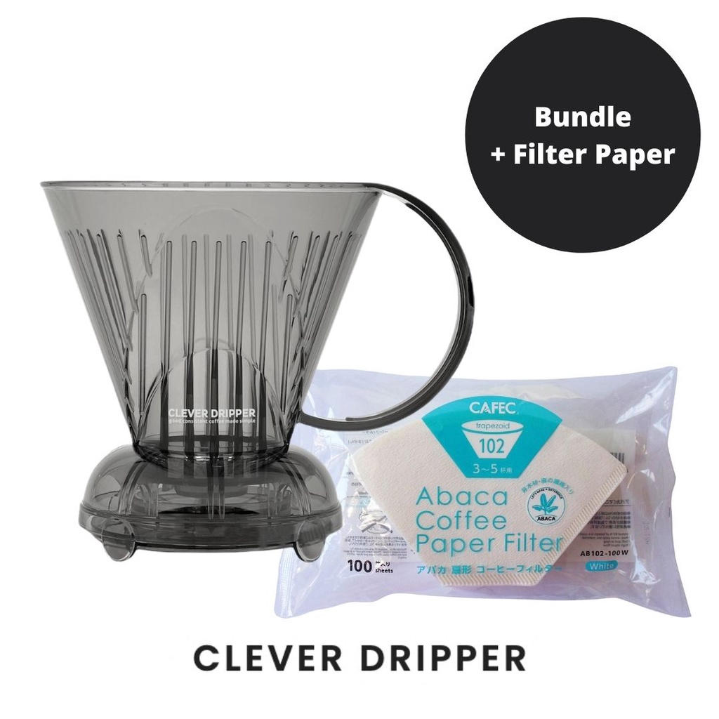 Clever Coffee Dripper (Bundle + CAFEC กระดาษกรอง 100 ชิ้น)