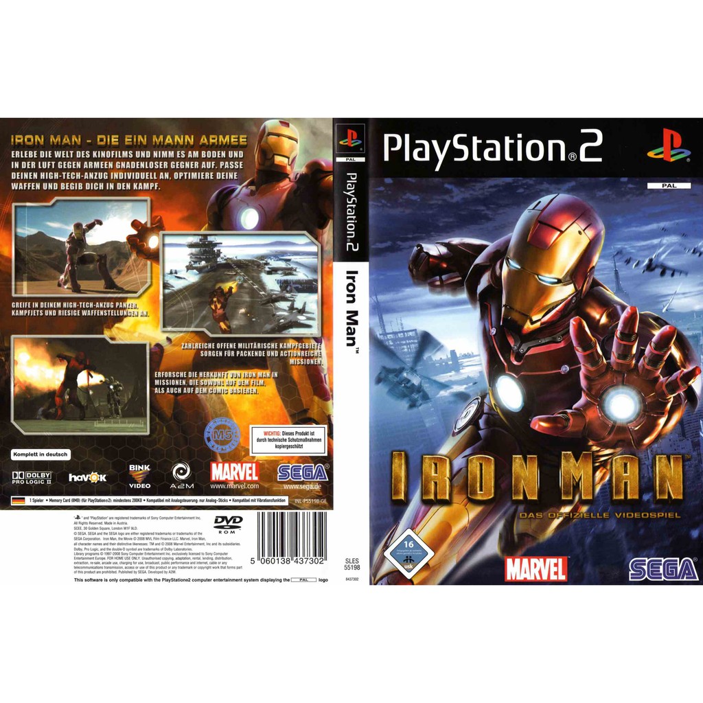 แผ่นเกมส์ PS2 (คุณภาพ) Iron Man [USA]