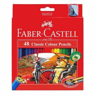 Faber-Castell สีไม้ 48 สี ดินสอสี Faber Castell อุปกรณ์ศิลปะ วาดรูป ระบายสี Fabercastell เครื่องเขียน สี สีน้ำ รูปวาด