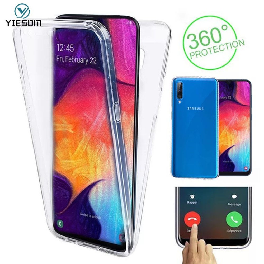 Samsung A50S A51 A71 A70 A30 A30S A20 A10 M10 A7 2018 A750 Cover 360 Full Body Soft TPU Cases For Samsung S10 Plus S10e S10+