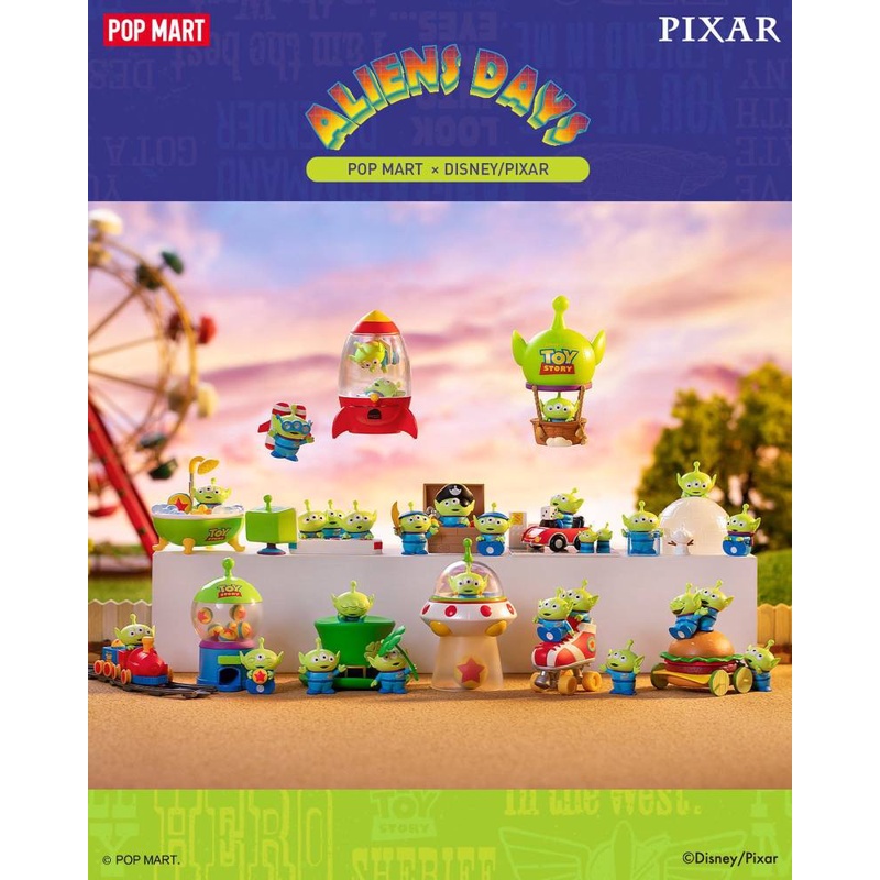 พร้อมส่ง!! แบบแยกตัว Pop Mart Disney/Pixar Aliens Days Series